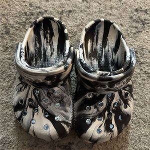 CROCS Kids Black and White Water Shoes